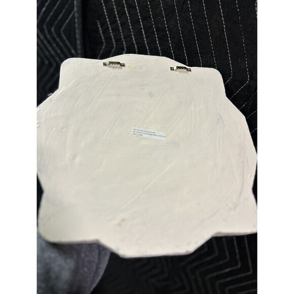 Cream Plaster Mandala Tile Wall Hanging 12”x12” - Picture 4 of 4